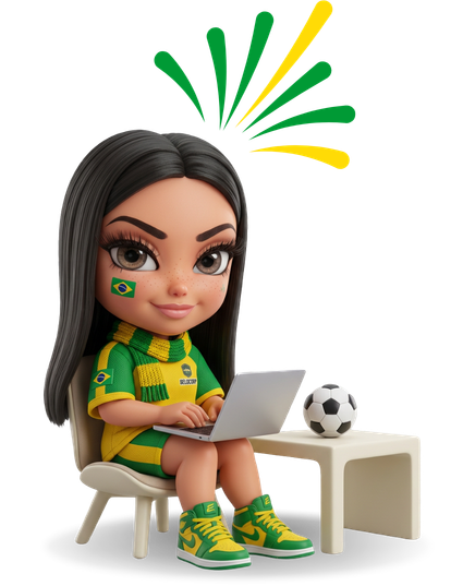 Ilustração de mulher simulando plano no computador